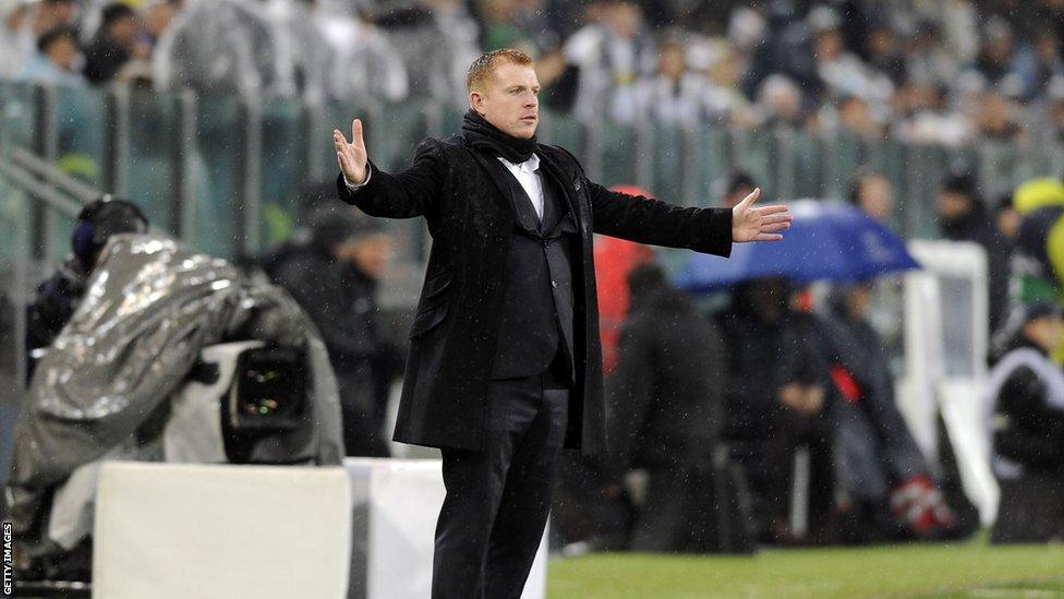 Neil Lennon in Turin