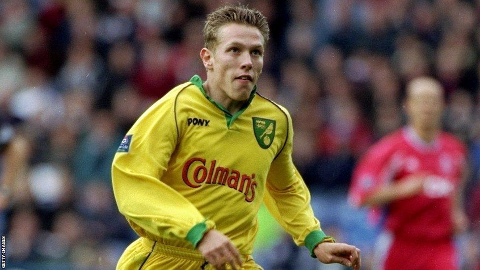 Craig Bellamy playing for Norwich City during 1998-99 season