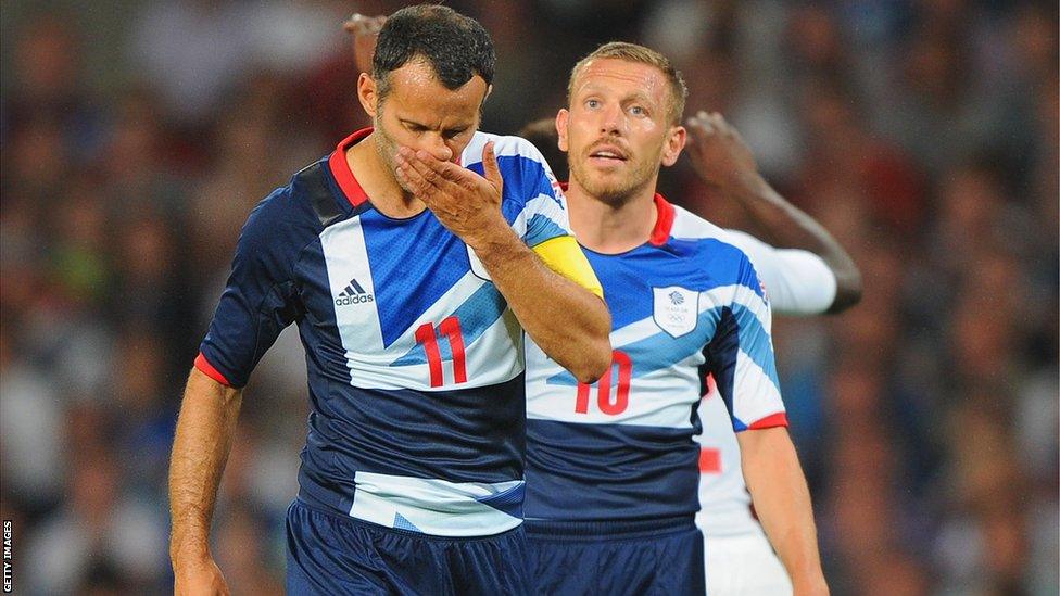 Bellamy with Giggs at London 2012