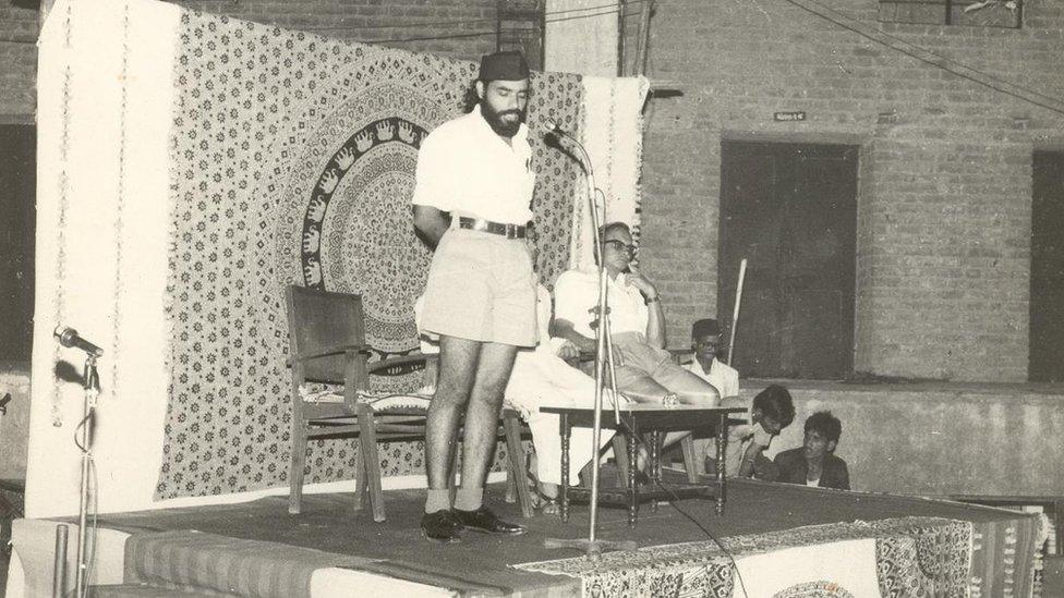 Modi as a young RSS pracharak