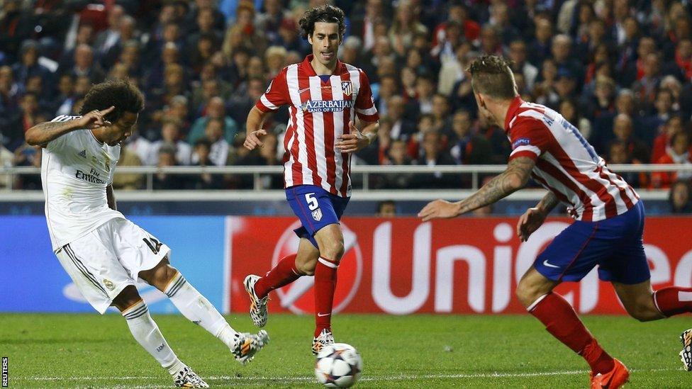 Marcelo makes it 3-1 to Real Madrid and effectively seals the game and a 10th European Cup success