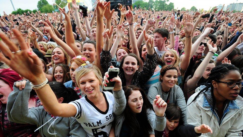 Radio 1 Big Weekend crowd