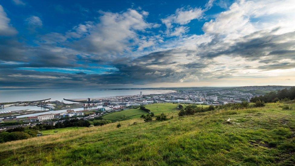 Swansea Bay from Kilvey Hill