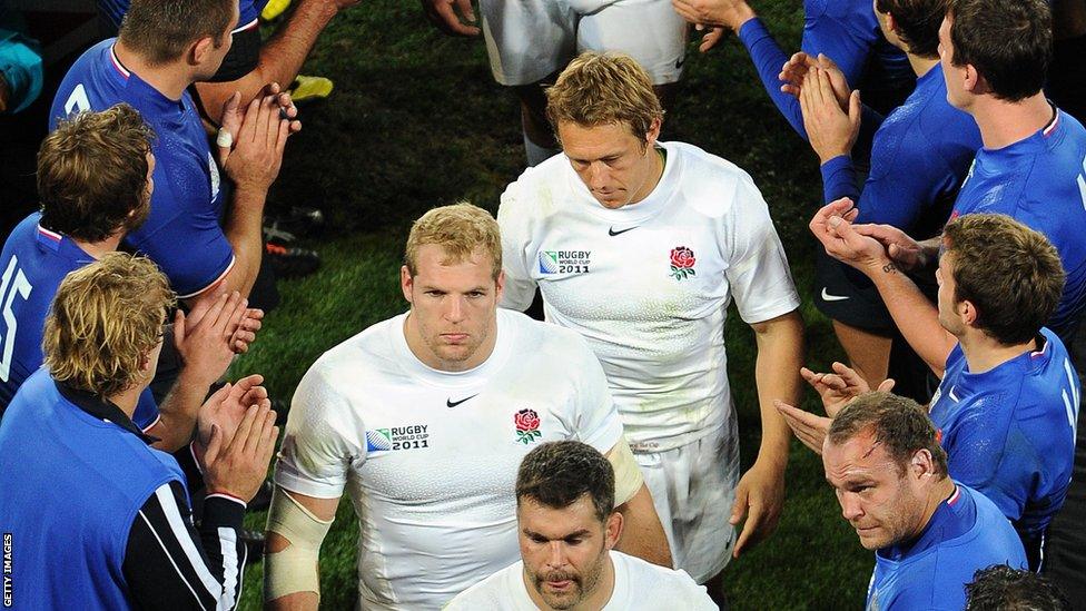 Jonny Wilkinson's last England appearance