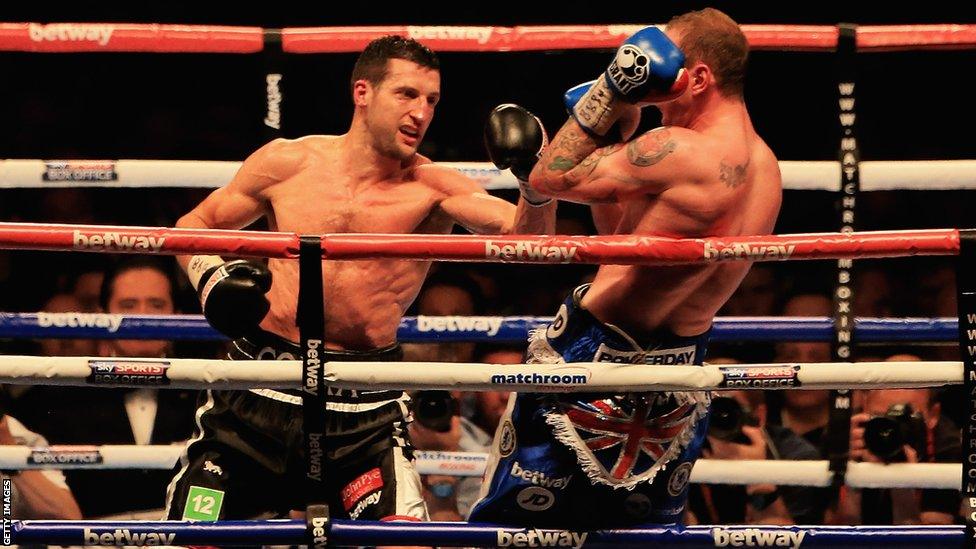 While George Groves was shading the early rounds, Carl Froch dominated from the centre of the ring and caught the challenger with some powerful shots