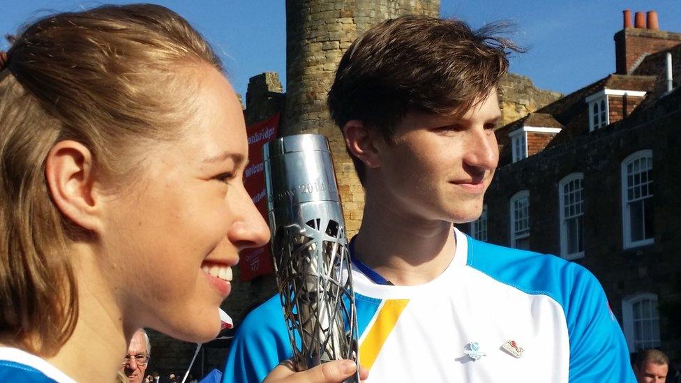 Lizzy Yarnold and Lewis Church