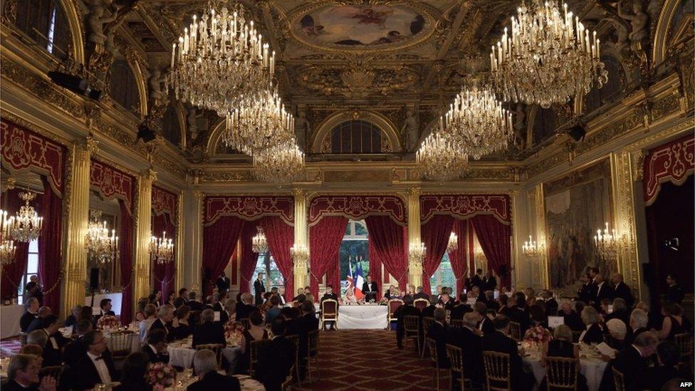 Elysee presidential palace in Paris,