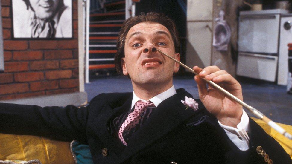 Rik Mayall as Richie Rich, a minor celebrity.