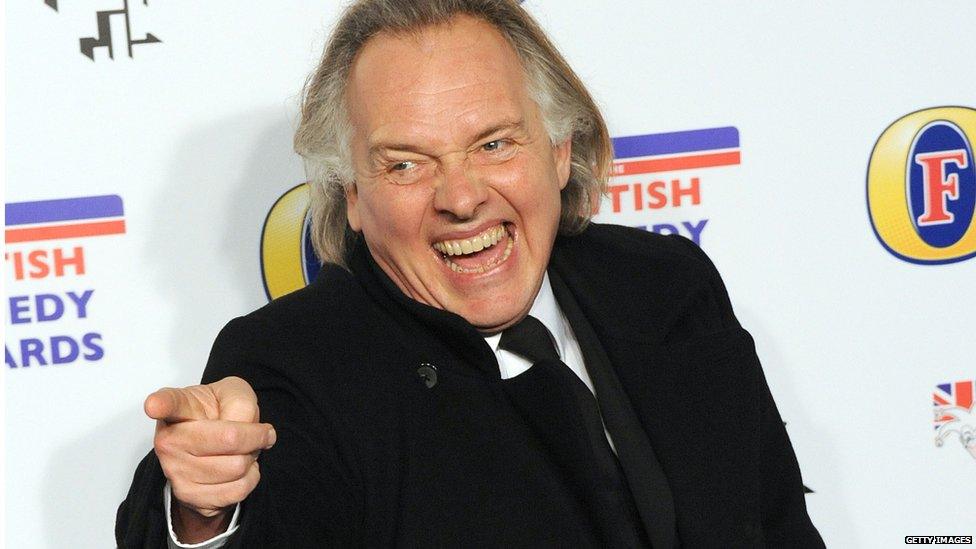 Rik Mayall attends the British Comedy Awards at Fountain Studios on December 16, 2011 in London,