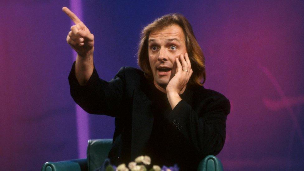 Rik Mayall on Wogan in 1991