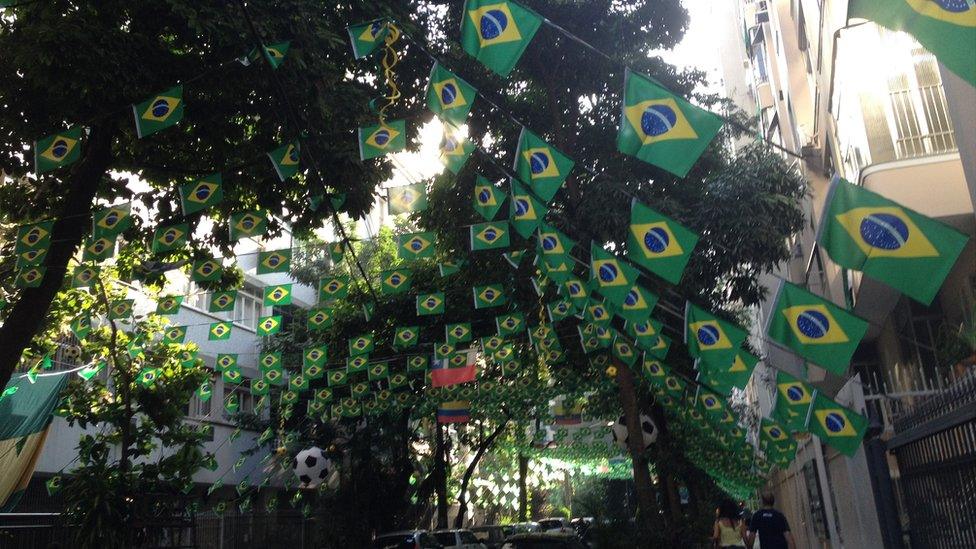 Streets are once again decorated and street parties take place all over Brazil on match day
