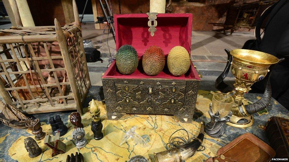 Handmade props from Game of Thrones.