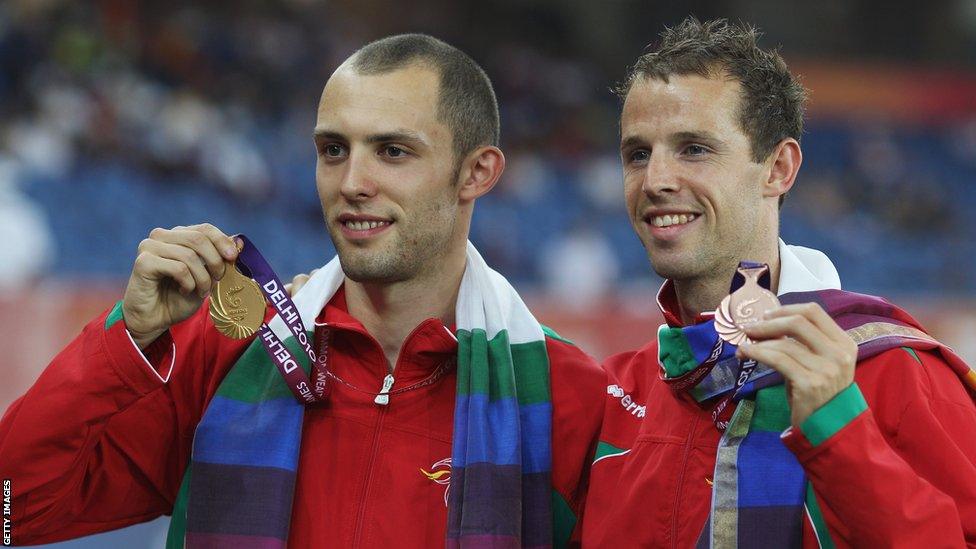 Delhi 2010: 400m hurdler Dai Greene added Commonwealth gold to his World title with fellow Welshman Rhys Williams picking up a bronze.