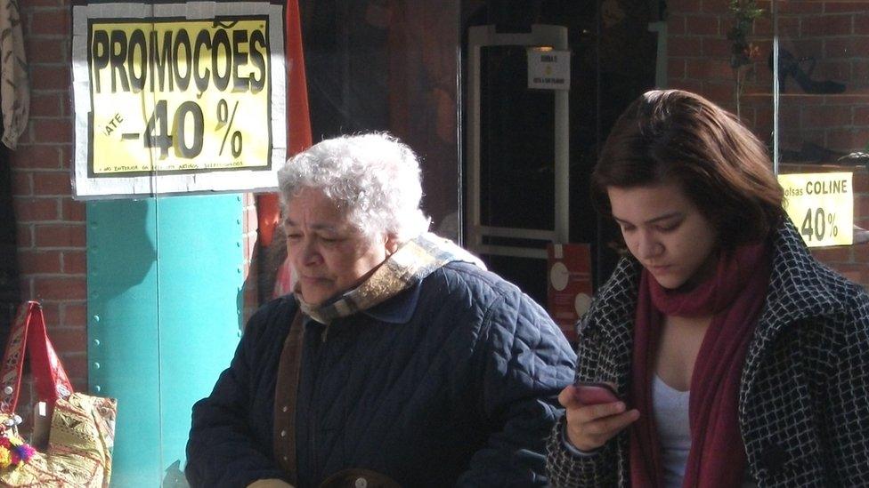 Shoppers in Lisbon