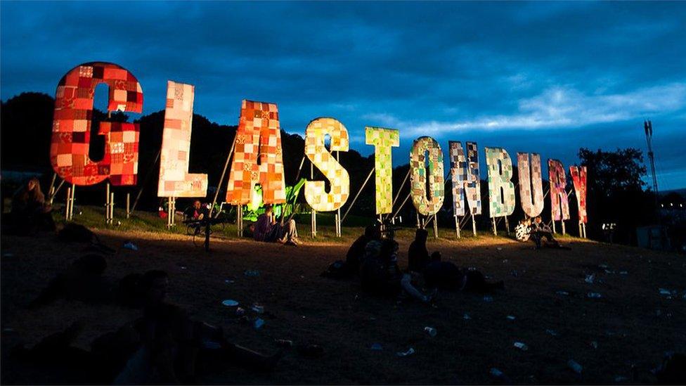 Arwydd Glastonbury
