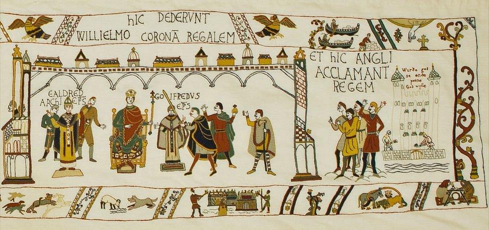 Final panel of Alderney Bayeux Tapestry