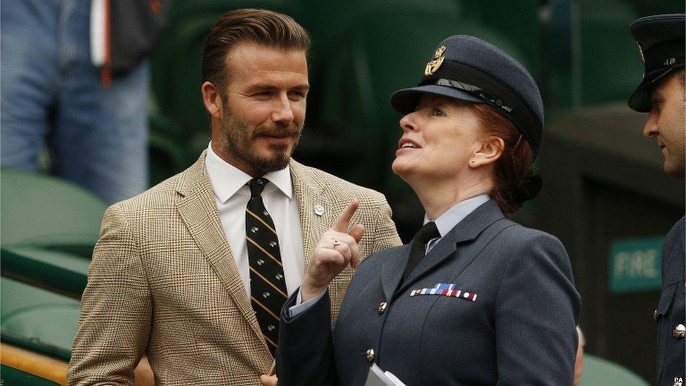 Beckham at Wimbledon