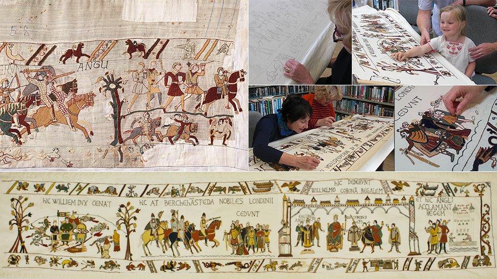 Alderney final panel of Bayeux Tapestry