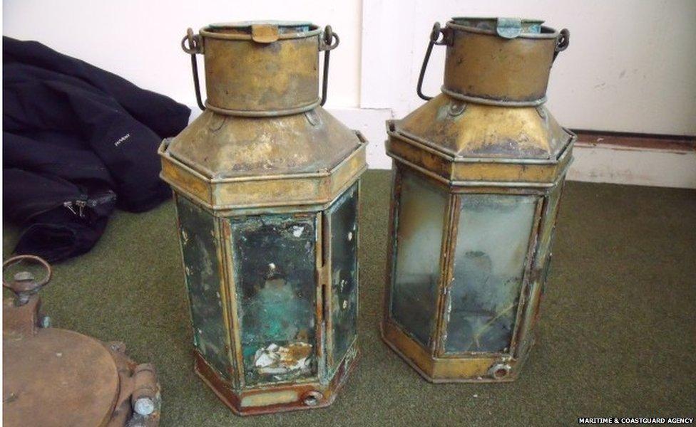 Recovered artefacts - lamps