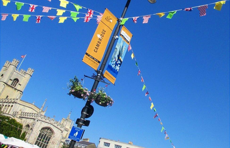 Day three of the Tour de France will begin in the university city of Cambridge