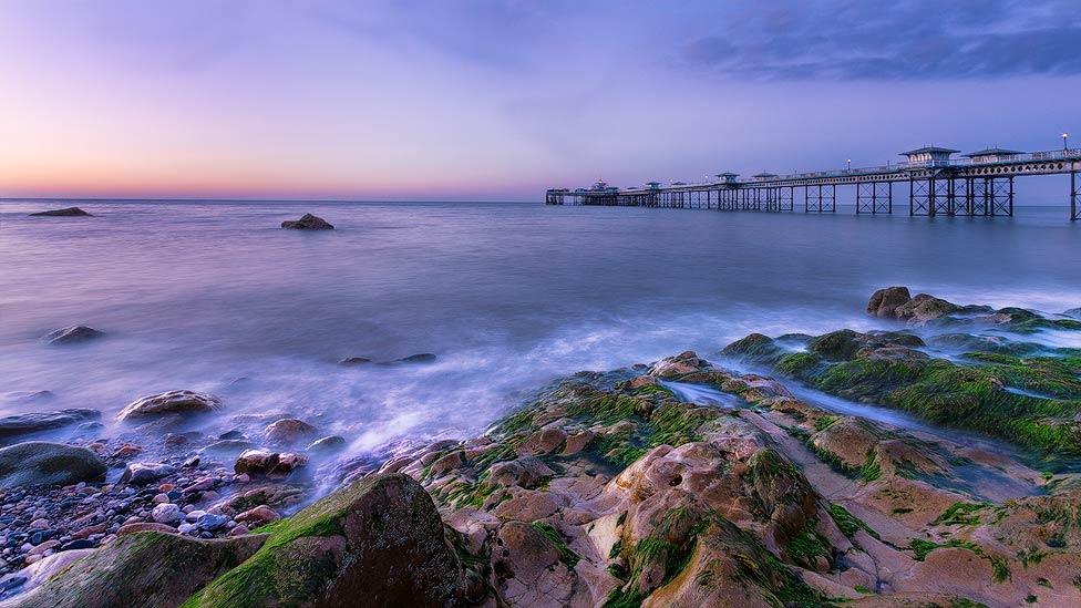 Llandudno Pier at dusk