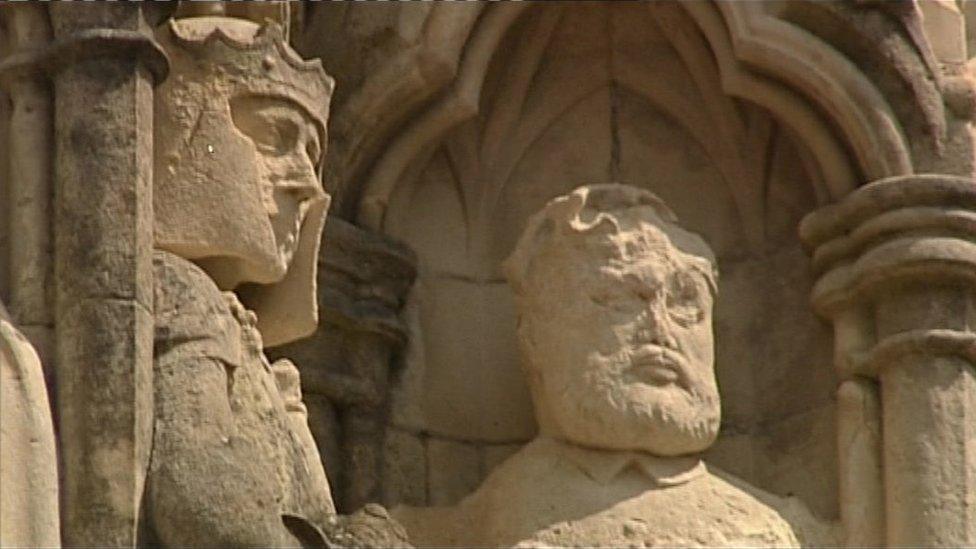 Statues on Truro Cathedral