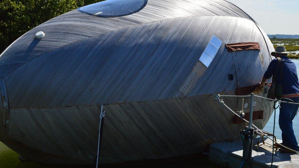 Stephen Turner leaving the Exbury egg