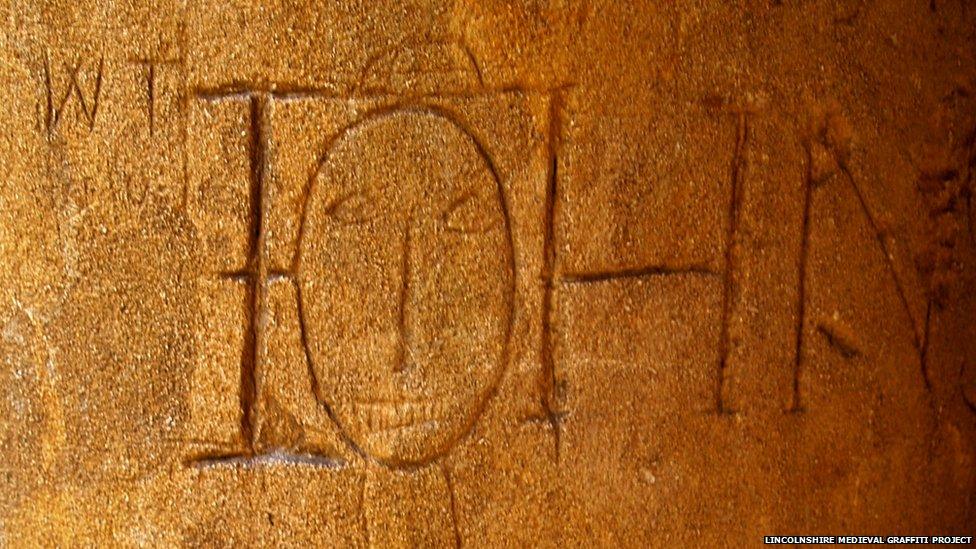 Graffiti found in Lincoln Cathedral