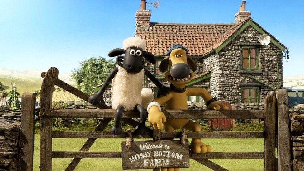 Shaun the Sheep and Blitzer the sheepdog