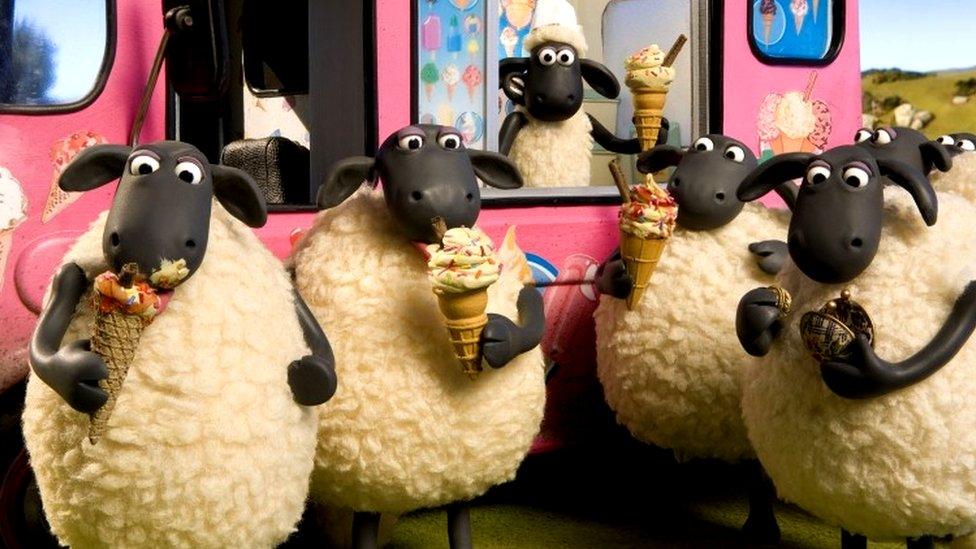 Sheep from Shaun the sheep