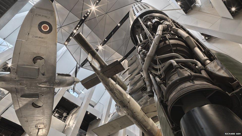 New Imperial War Museum London atrium