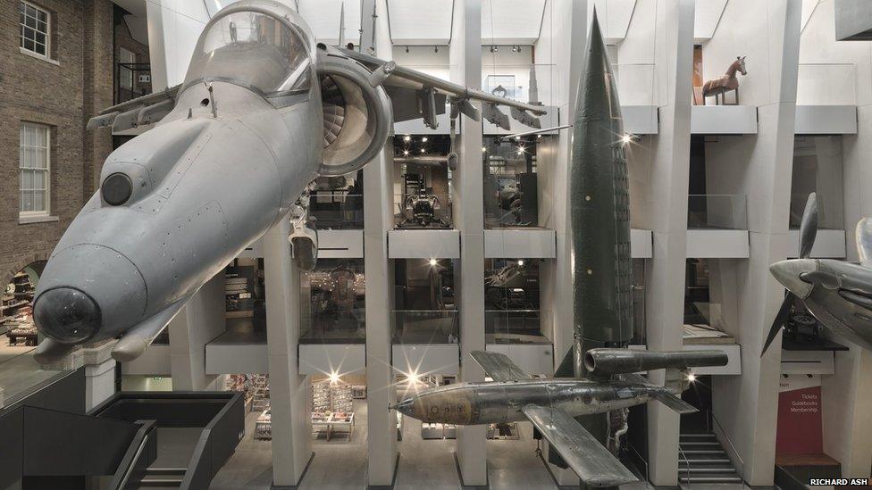 New Imperial War Museum London atrium