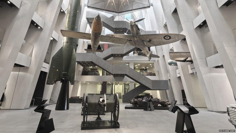 New Imperial War Museum London atrium