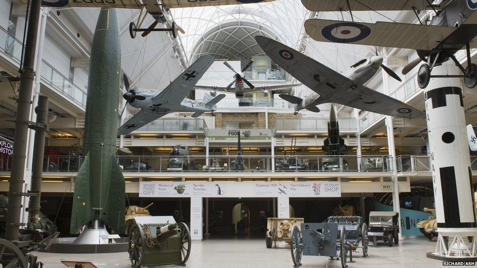 Imperial War Museum London atrium before the refurbishment