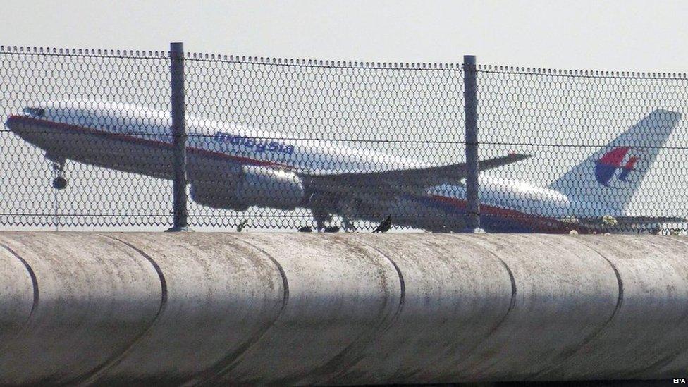 Malaysia Airlines flight MH17 takes off from Schiphol airport near Amsterdam, the Netherlands, 17 July 2014