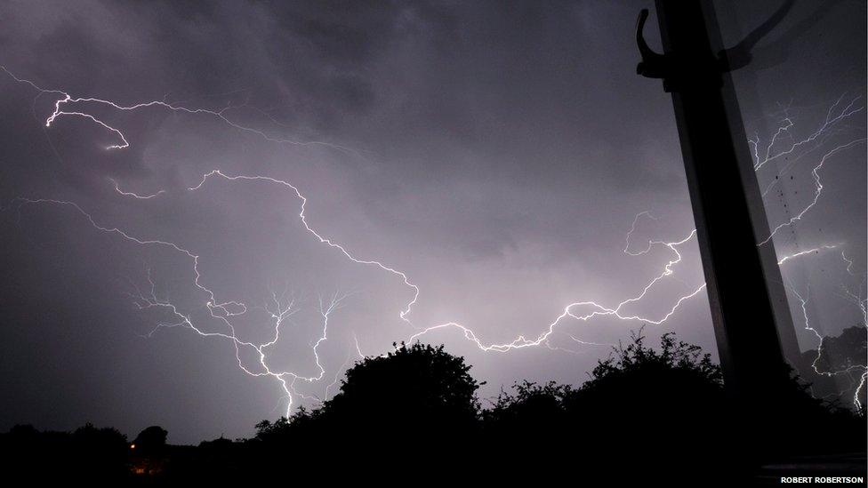 Lightning in Bury St Edmunds