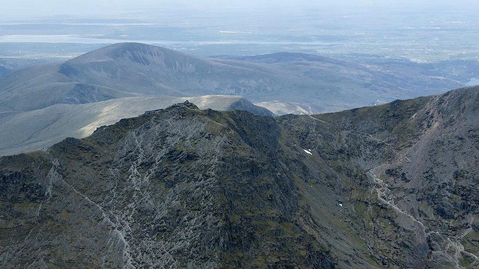 Graham Pratt from Birmingham took this view of Snowdon while on a helicopter ride one on a sunny afternoon