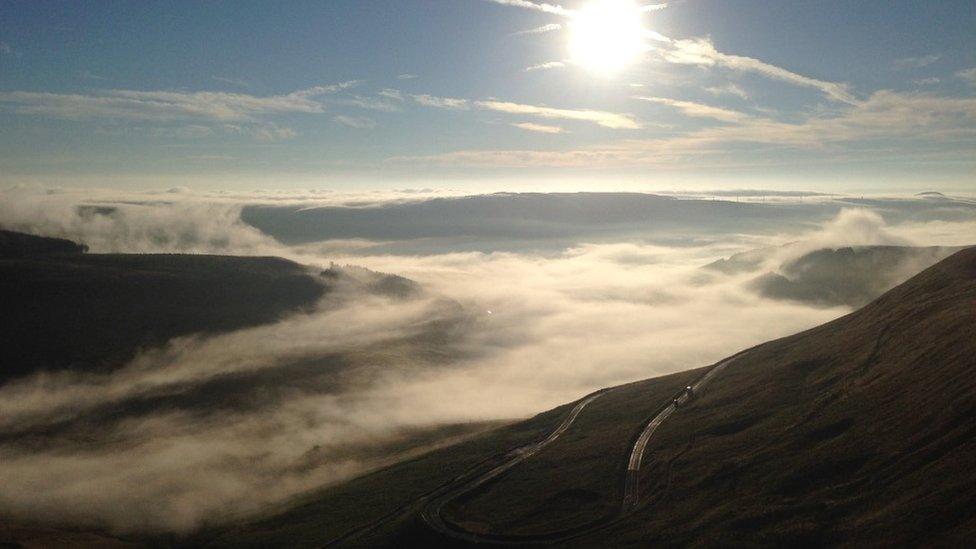 Cwmparc, lost on a morning mist