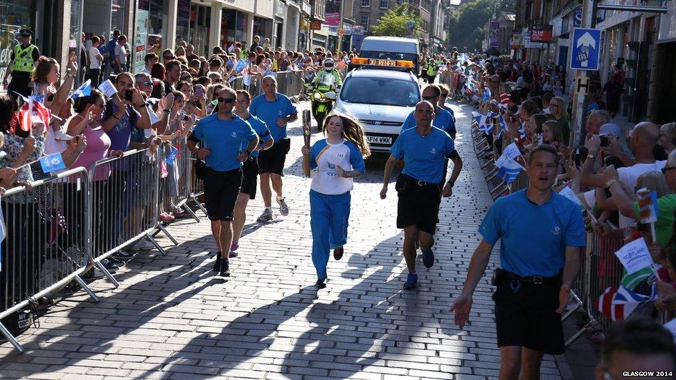 baton relay in Paisley