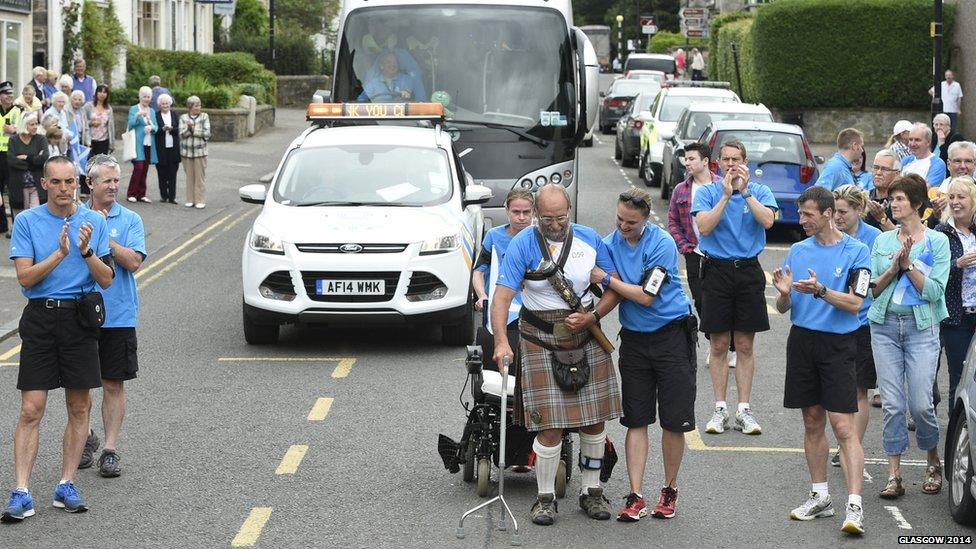 Baton bearer Bob Anderson