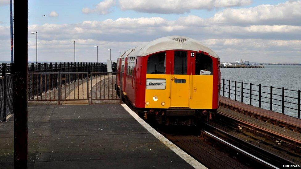 Trains on Ryde pier