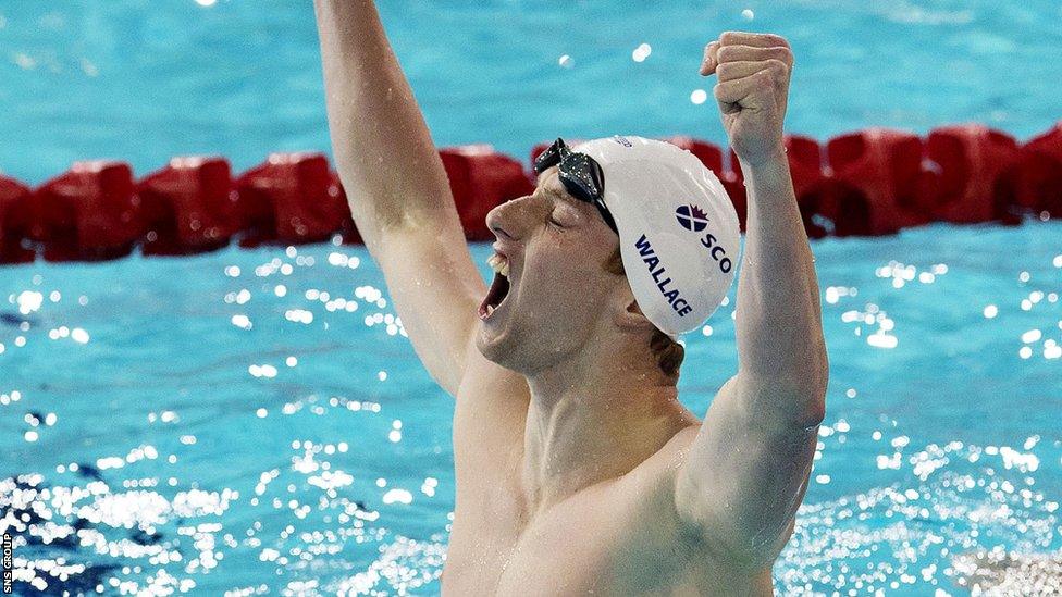 Dan Wallace won 400m individual medley gold