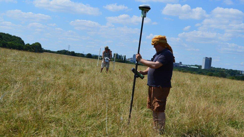 Geophysical survey at Basing Common