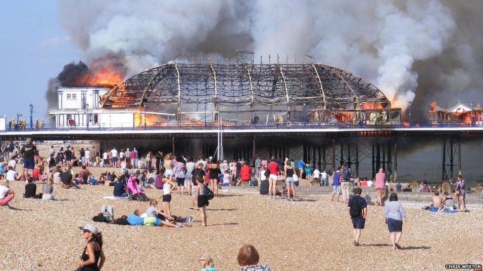 Eastbourne Pier fire