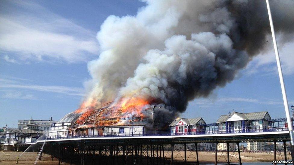 Eastbourne Pier fire