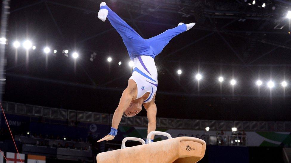 Scottish gymnast Daniel Keatings