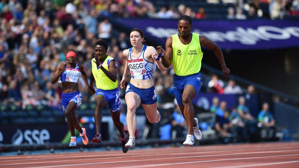 Libby Clegg and Mikail Huggins