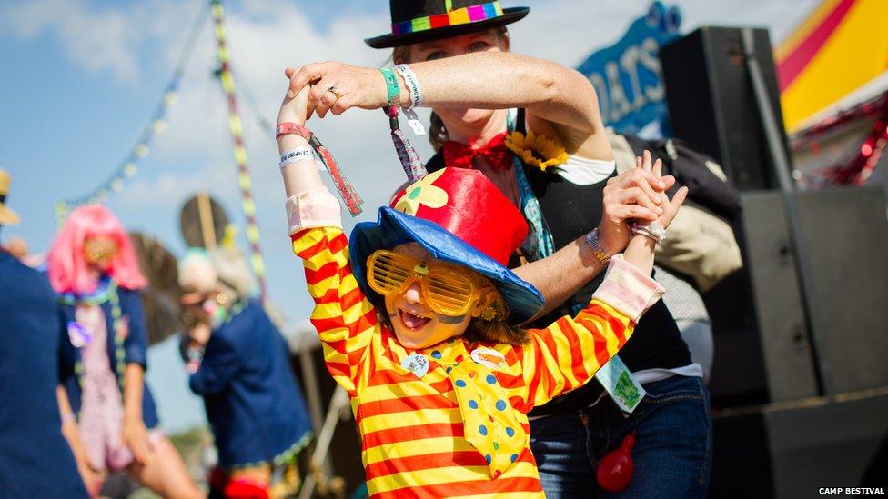 Child enjoying Camp Bestival