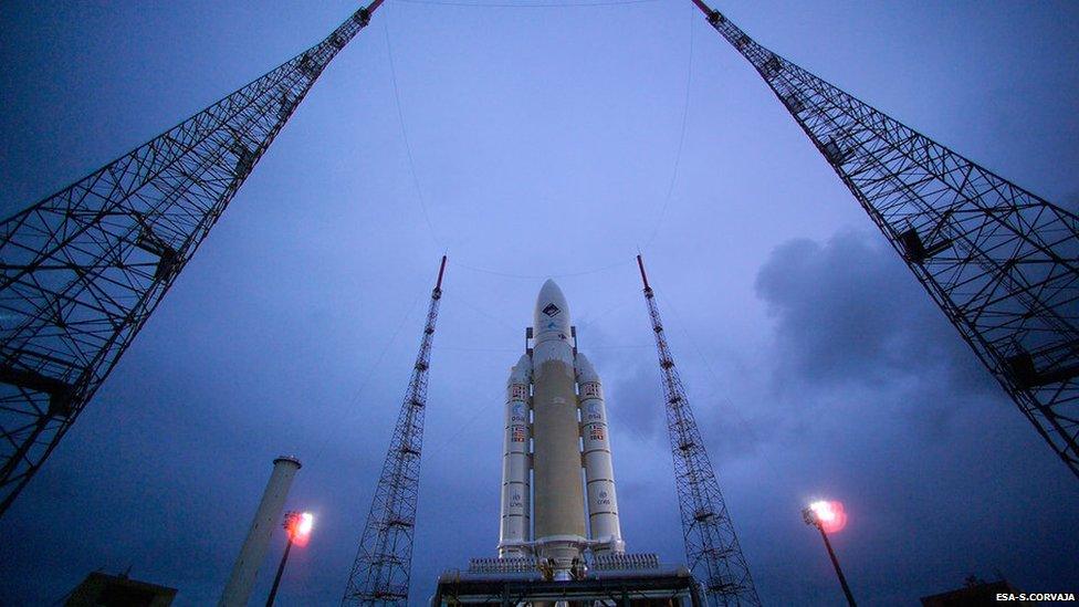 Ariane liftoff