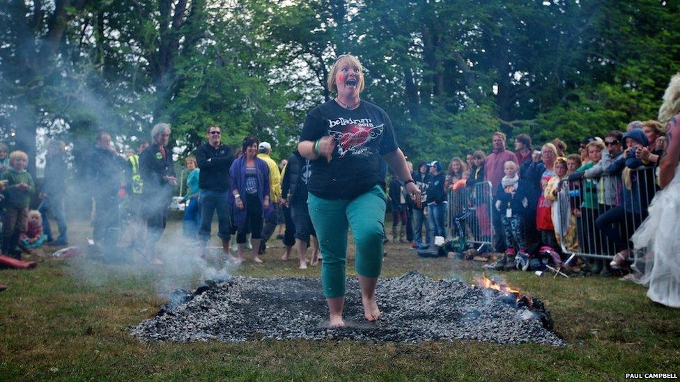 Firewalking at Belladrum